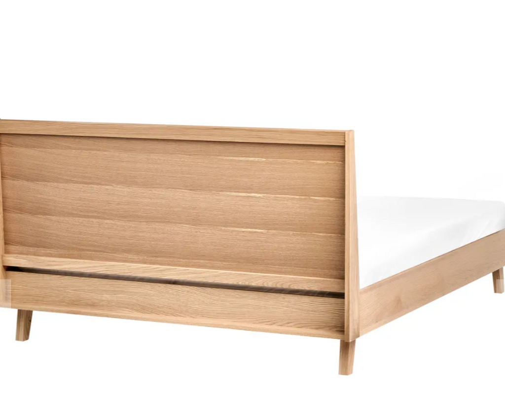 Solid wood bed