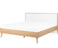 Beige Modern wooden bed