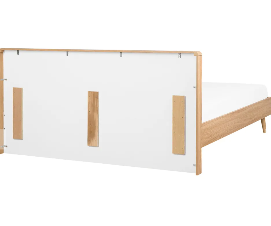 Beige Modern wooden bed