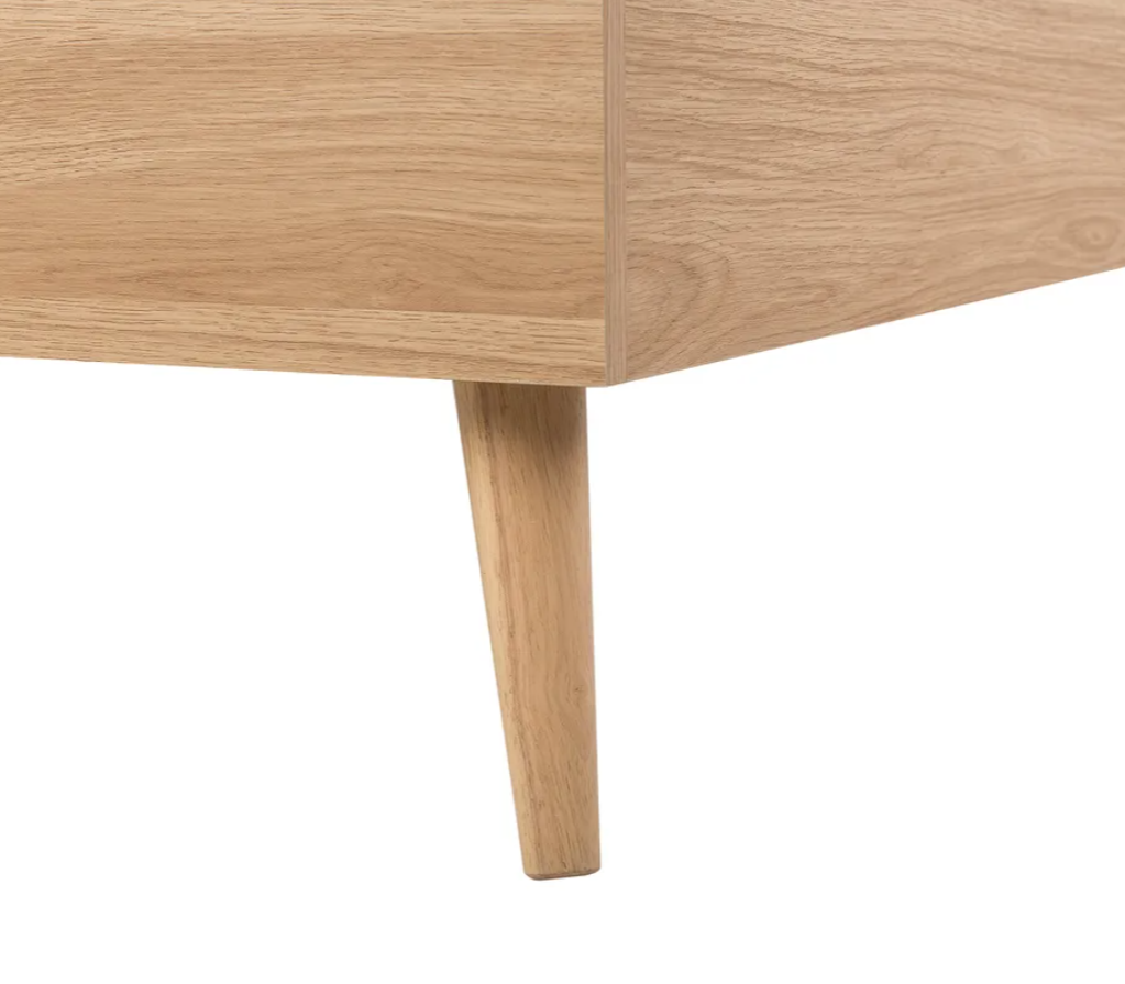 Beige Modern wooden bed