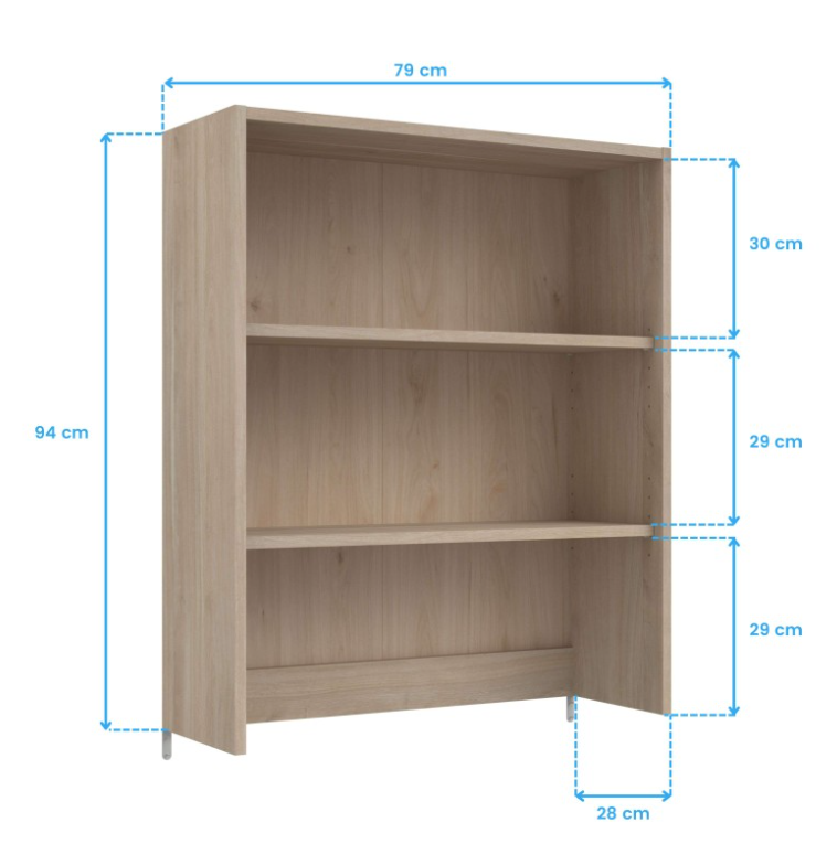 Storage Cabinet with Open Shelves