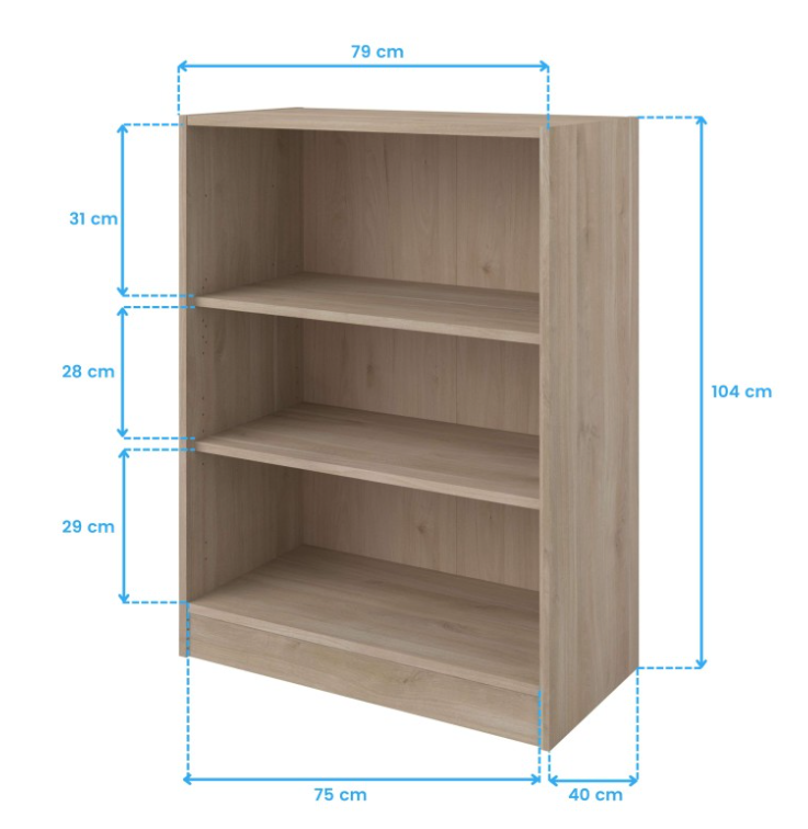 Storage Cabinet with Open Shelves