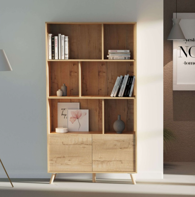 Wooden Book & Storage Shelf