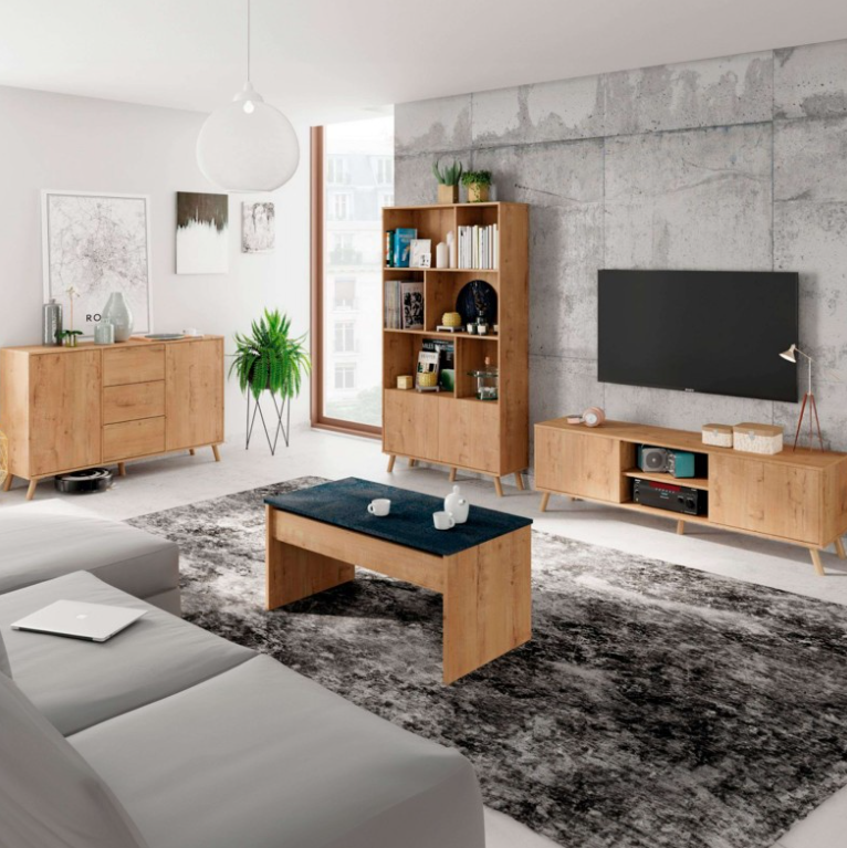 Wooden Book & Storage Shelf