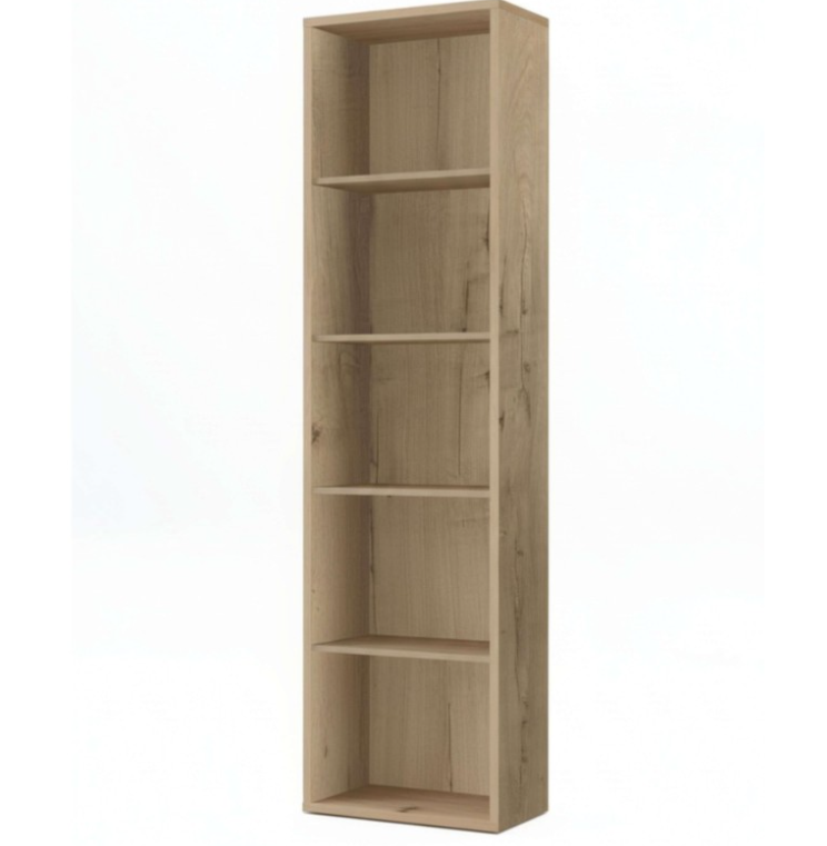 Slim Oak Bookshelf