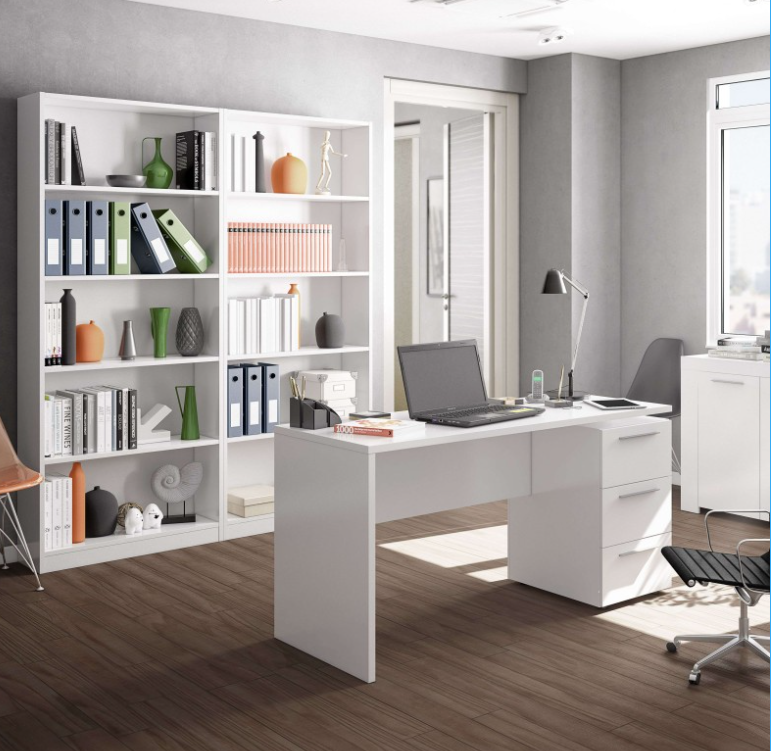 Minimal White Bookcase