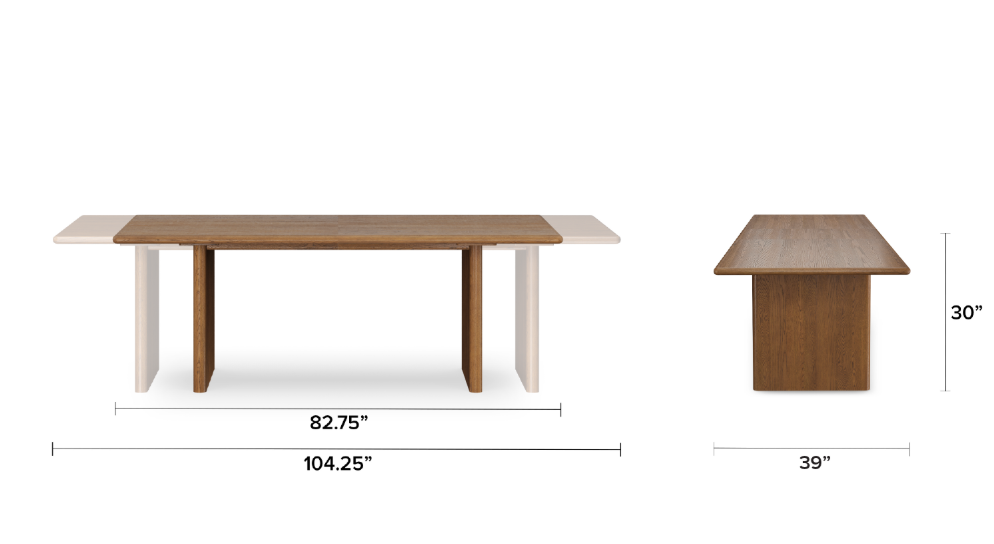 Smoked Oak Dining Table