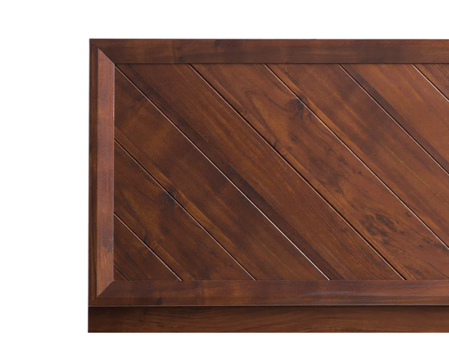 Mid-Century Wood Platform Bed